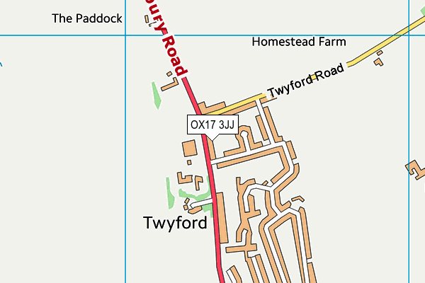 OX17 3JJ map - OS VectorMap District (Ordnance Survey)