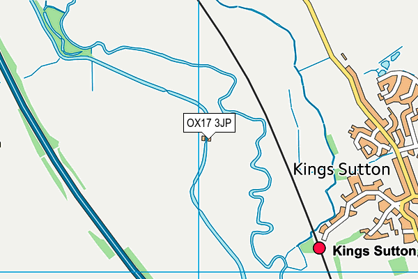 OX17 3JP map - OS VectorMap District (Ordnance Survey)