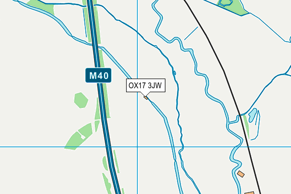 OX17 3JW map - OS VectorMap District (Ordnance Survey)