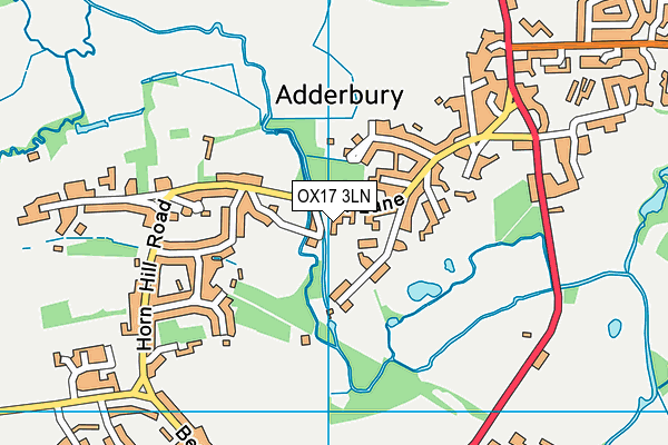 OX17 3LN map - OS VectorMap District (Ordnance Survey)