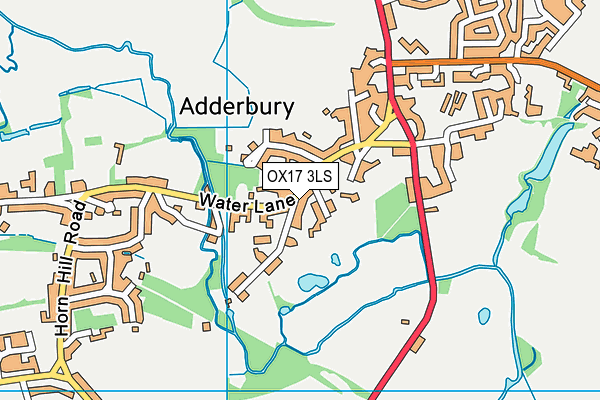 Map of ADDERBURY STORE LTD at district scale