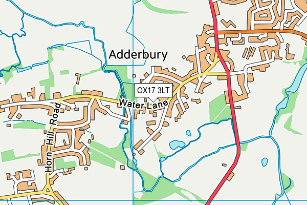 OX17 3LT map - OS VectorMap District (Ordnance Survey)