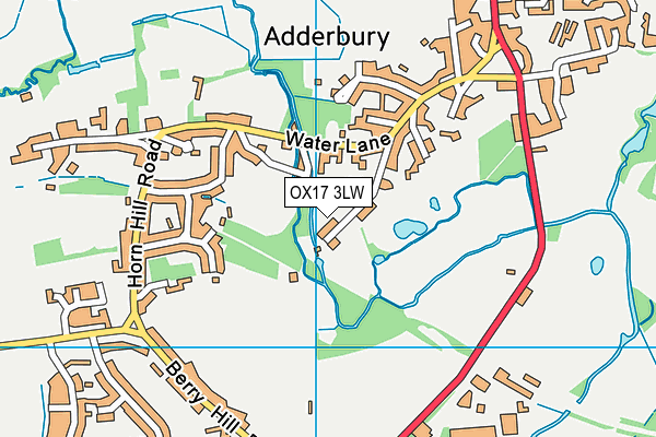 OX17 3LW map - OS VectorMap District (Ordnance Survey)