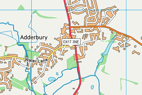 OX17 3NE map - OS VectorMap District (Ordnance Survey)