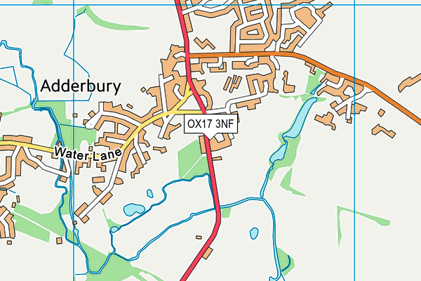 OX17 3NF map - OS VectorMap District (Ordnance Survey)