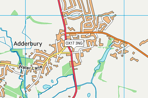 OX17 3NG map - OS VectorMap District (Ordnance Survey)