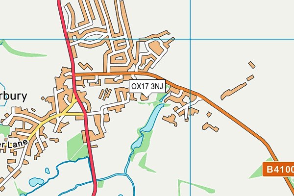 OX17 3NJ map - OS VectorMap District (Ordnance Survey)