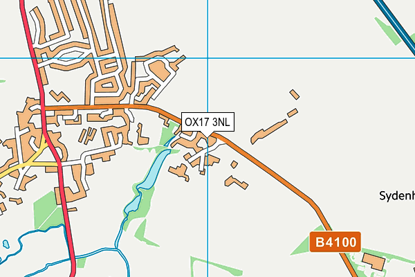 OX17 3NL map - OS VectorMap District (Ordnance Survey)