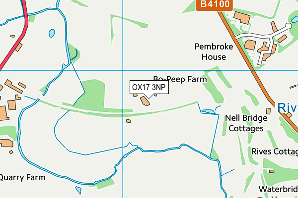 OX17 3NP map - OS VectorMap District (Ordnance Survey)