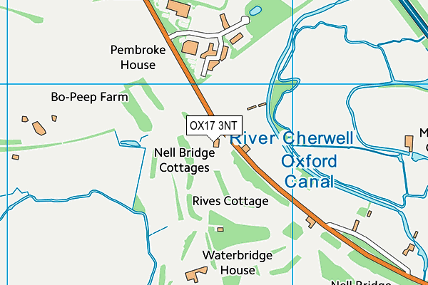 OX17 3NT map - OS VectorMap District (Ordnance Survey)