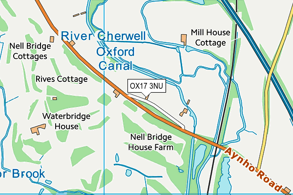 OX17 3NU map - OS VectorMap District (Ordnance Survey)