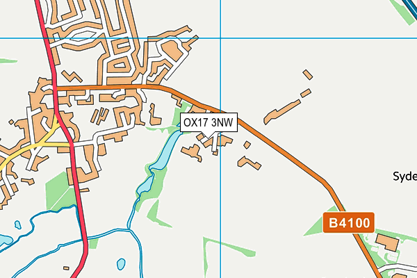 OX17 3NW map - OS VectorMap District (Ordnance Survey)