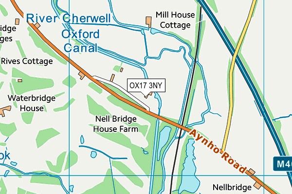 OX17 3NY map - OS VectorMap District (Ordnance Survey)