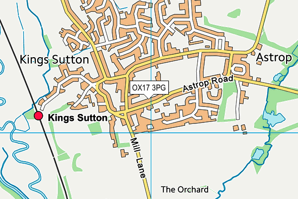 OX17 3PG map - OS VectorMap District (Ordnance Survey)