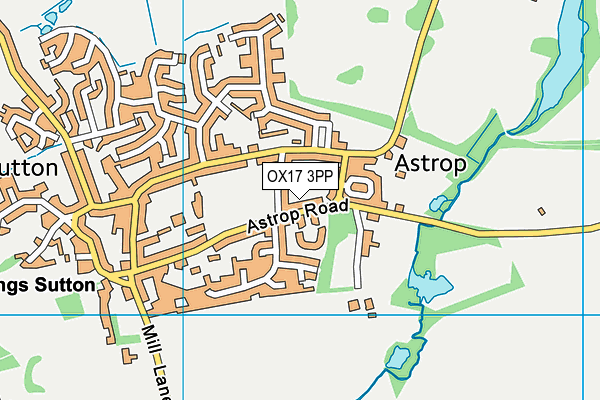 OX17 3PP map - OS VectorMap District (Ordnance Survey)