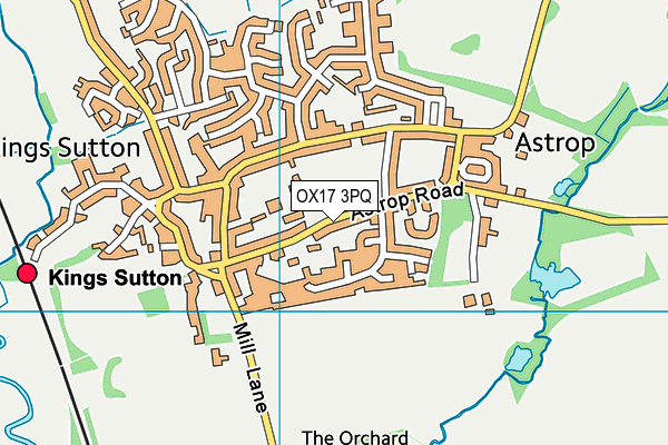 OX17 3PQ map - OS VectorMap District (Ordnance Survey)