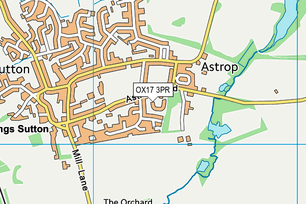 OX17 3PR map - OS VectorMap District (Ordnance Survey)