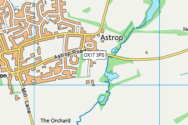 OX17 3PS map - OS VectorMap District (Ordnance Survey)
