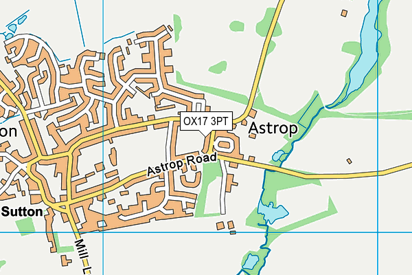 OX17 3PT map - OS VectorMap District (Ordnance Survey)