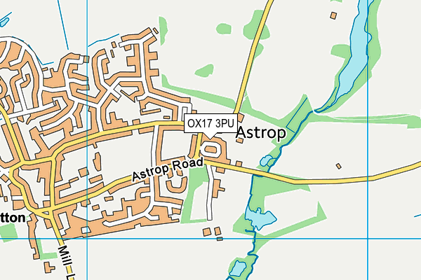 OX17 3PU map - OS VectorMap District (Ordnance Survey)