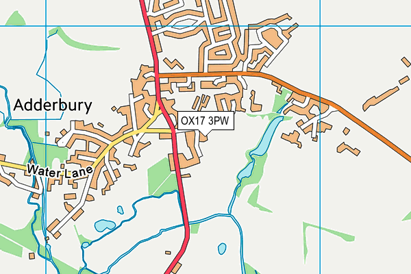 OX17 3PW map - OS VectorMap District (Ordnance Survey)
