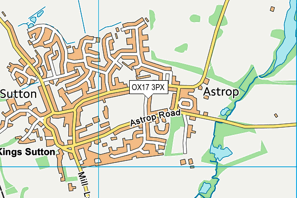 OX17 3PX map - OS VectorMap District (Ordnance Survey)