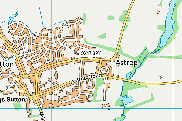 OX17 3PY map - OS VectorMap District (Ordnance Survey)