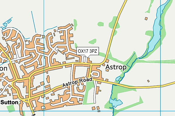 OX17 3PZ map - OS VectorMap District (Ordnance Survey)