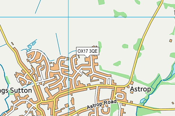 OX17 3QE map - OS VectorMap District (Ordnance Survey)