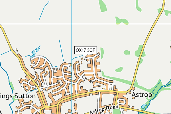 OX17 3QF map - OS VectorMap District (Ordnance Survey)