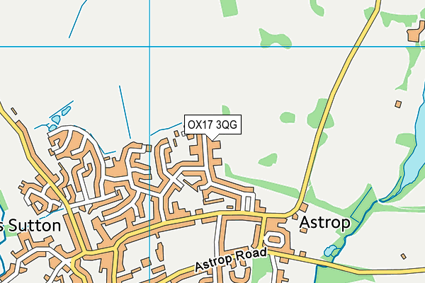 OX17 3QG map - OS VectorMap District (Ordnance Survey)