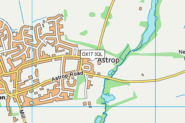 OX17 3QL map - OS VectorMap District (Ordnance Survey)