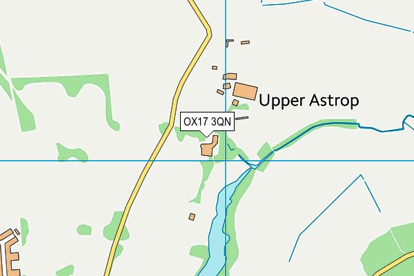 OX17 3QN map - OS VectorMap District (Ordnance Survey)