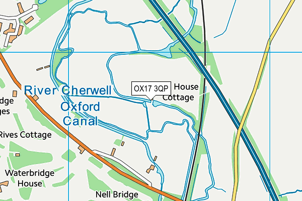 OX17 3QP map - OS VectorMap District (Ordnance Survey)