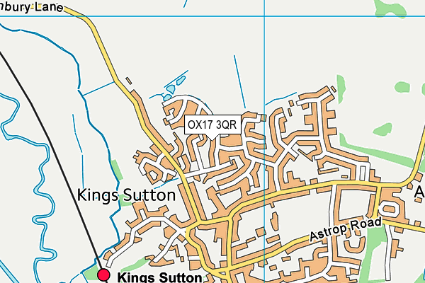 OX17 3QR map - OS VectorMap District (Ordnance Survey)