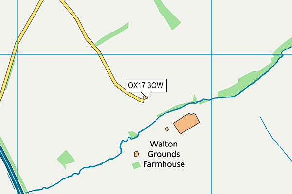 OX17 3QW map - OS VectorMap District (Ordnance Survey)