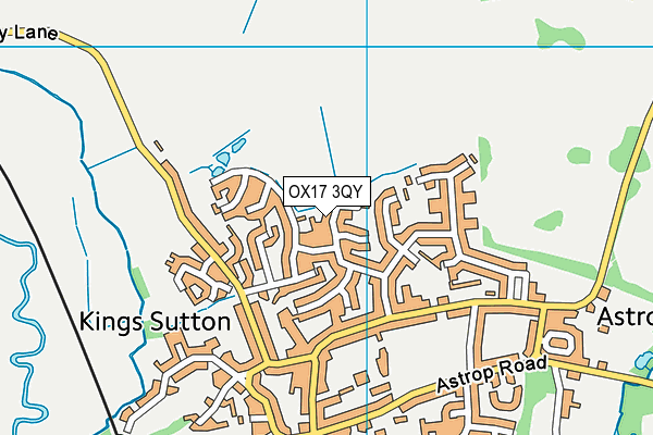 OX17 3QY map - OS VectorMap District (Ordnance Survey)