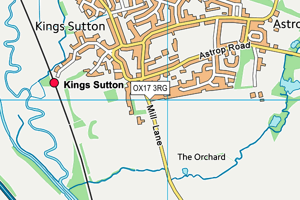 OX17 3RG map - OS VectorMap District (Ordnance Survey)