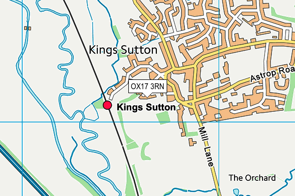 OX17 3RN map - OS VectorMap District (Ordnance Survey)