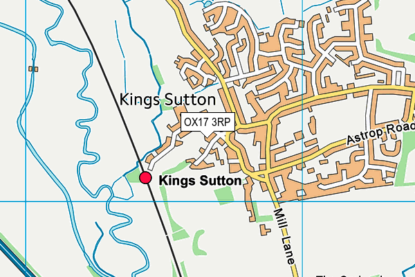 OX17 3RP map - OS VectorMap District (Ordnance Survey)