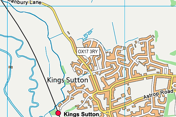 OX17 3RY map - OS VectorMap District (Ordnance Survey)