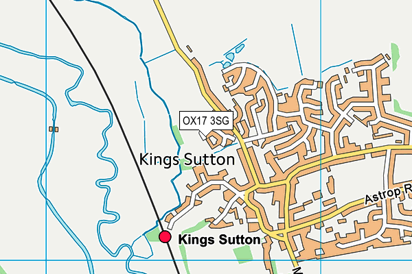 OX17 3SG map - OS VectorMap District (Ordnance Survey)