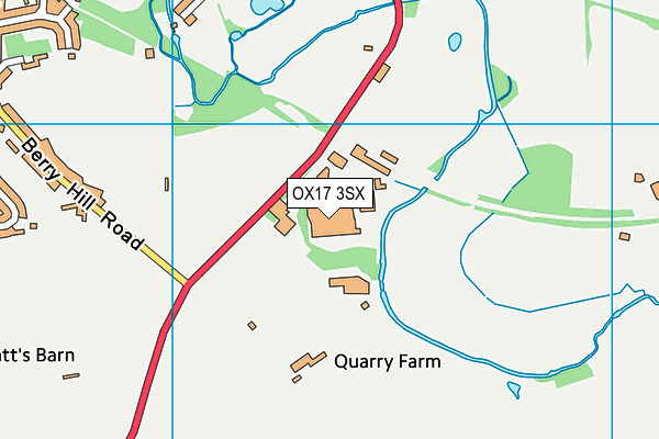 OX17 3SX map - OS VectorMap District (Ordnance Survey)