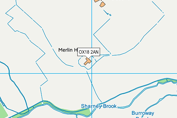 OX18 2AN map - OS VectorMap District (Ordnance Survey)