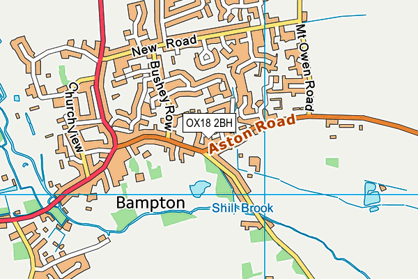 OX18 2BH map - OS VectorMap District (Ordnance Survey)
