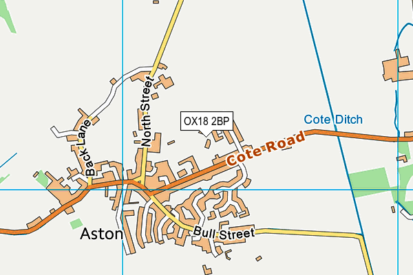 OX18 2BP map - OS VectorMap District (Ordnance Survey)