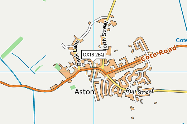 OX18 2BQ map - OS VectorMap District (Ordnance Survey)