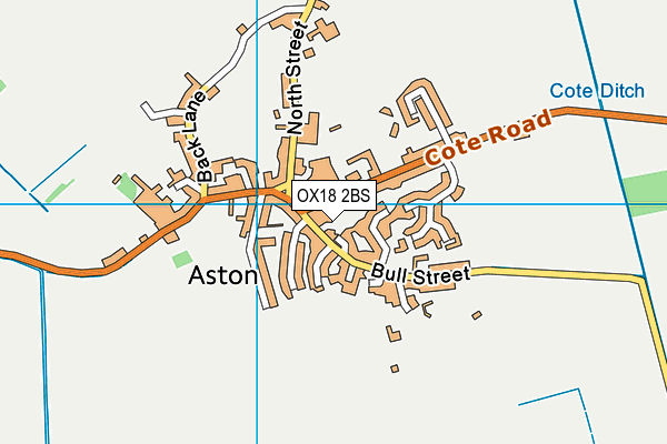 OX18 2BS map - OS VectorMap District (Ordnance Survey)