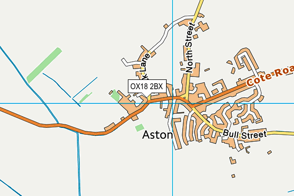 OX18 2BX map - OS VectorMap District (Ordnance Survey)