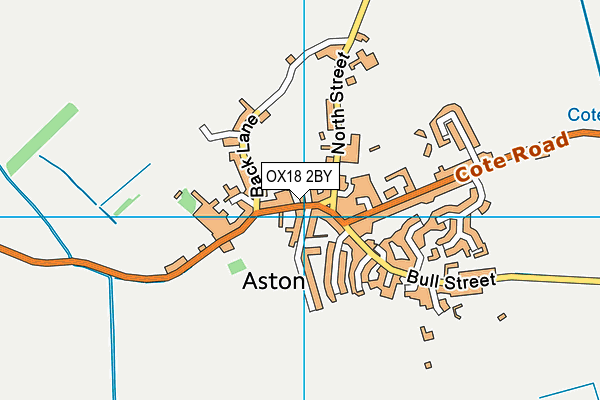 OX18 2BY map - OS VectorMap District (Ordnance Survey)